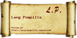 Leng Pompilla névjegykártya